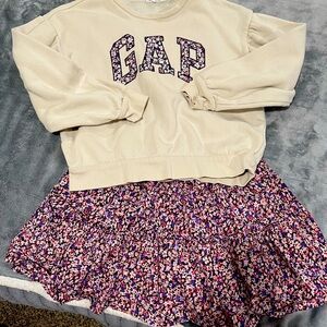 Gap Kids sweatshirt skirt set size 10 girls